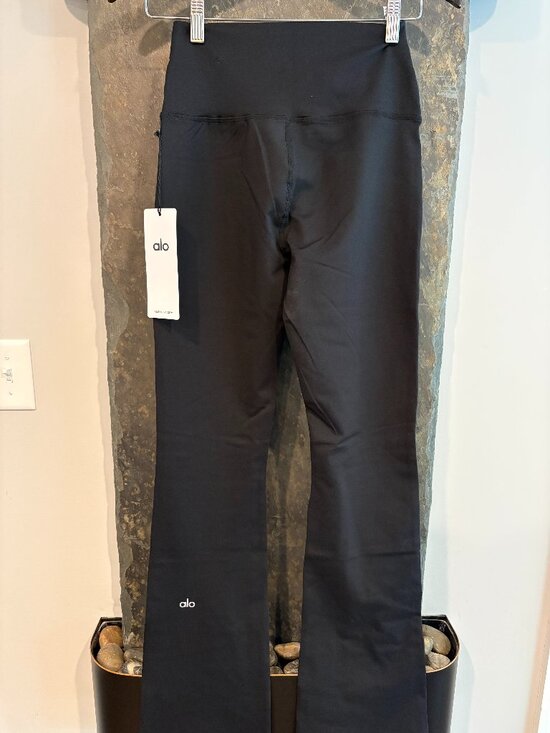 Pants - NWT Airbrush High-Waist Black Full Bootcut Legging Yoga Pants, Small